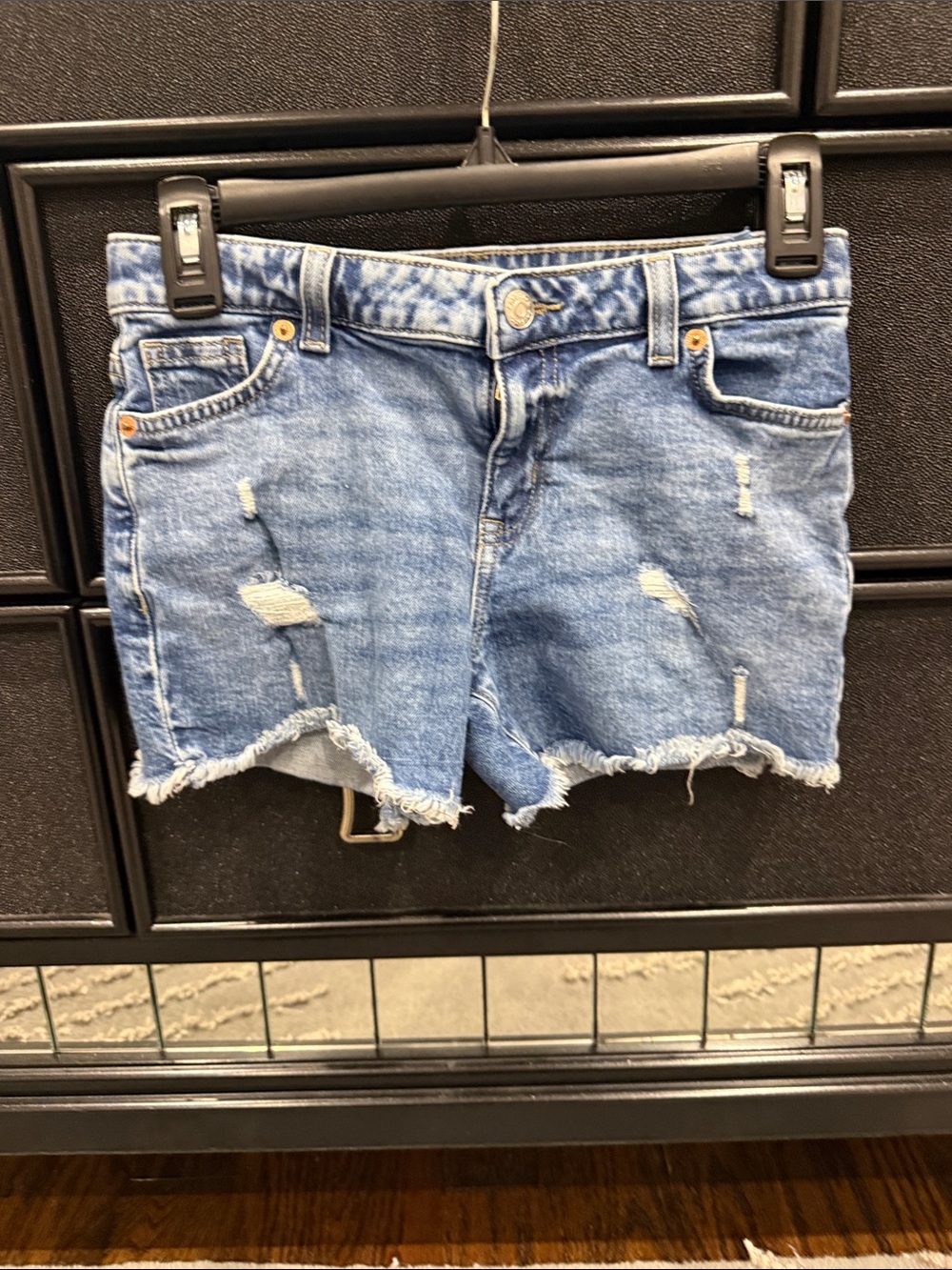 Cat & Jack Light Blue Distressed Denim Shorts